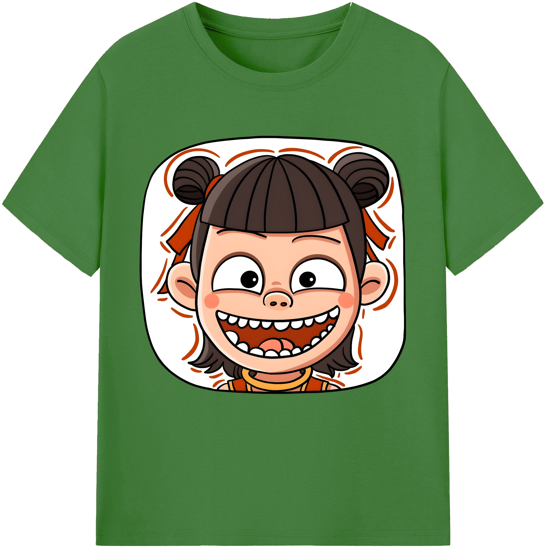 （画像用） Ne Zha 2 ナタ 魔童の大暴れ レディースカジュアルプリントTシャツ（綿100％）
